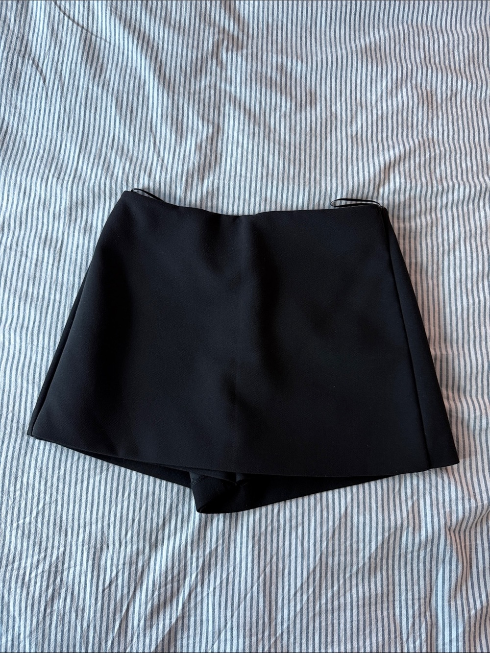 Zara Black A-Line Skort
